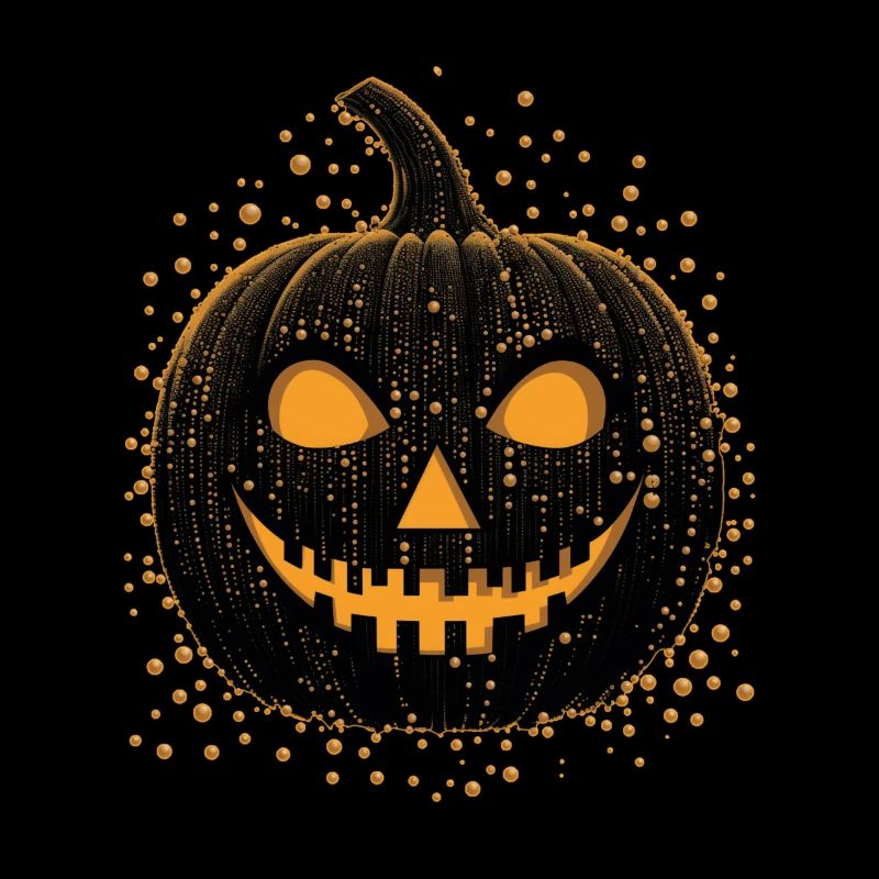 Unheimliche schwarze Jackolantern