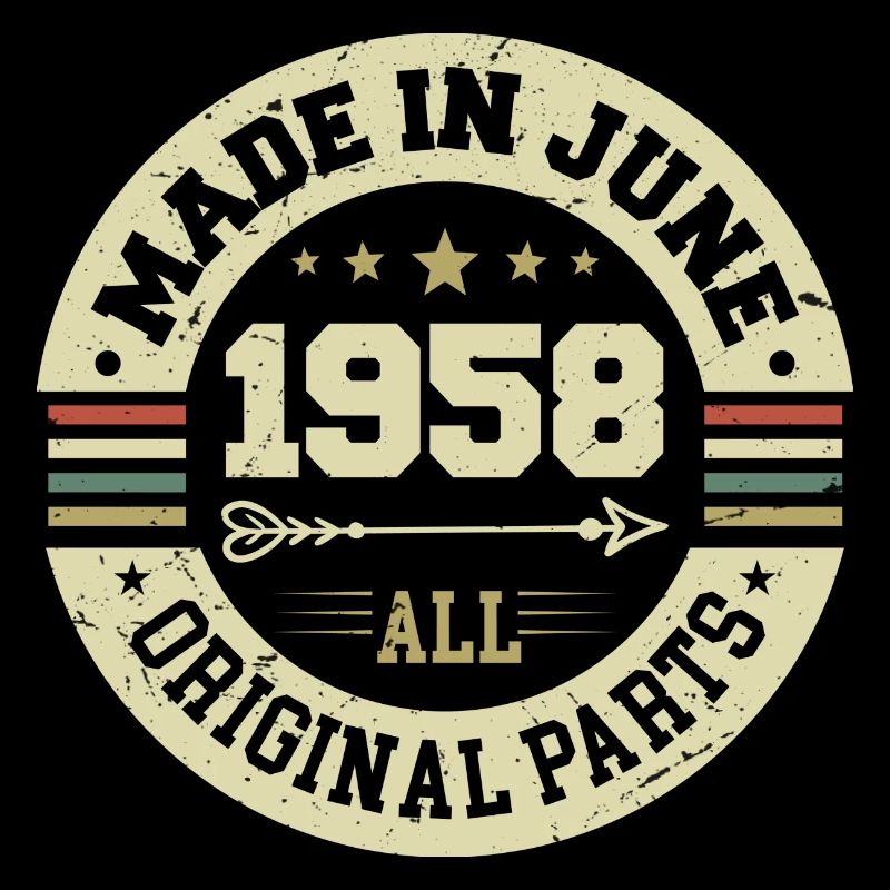Juni 1958 Geburtstagsgeschenk Juni 1958 Juni 1958