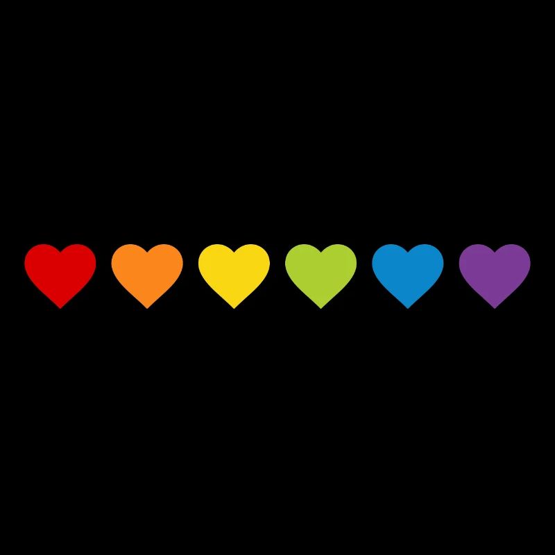 LGBT CSD LGBTQ+ HEART RAINBOW HEARTS PRIDE MONTH