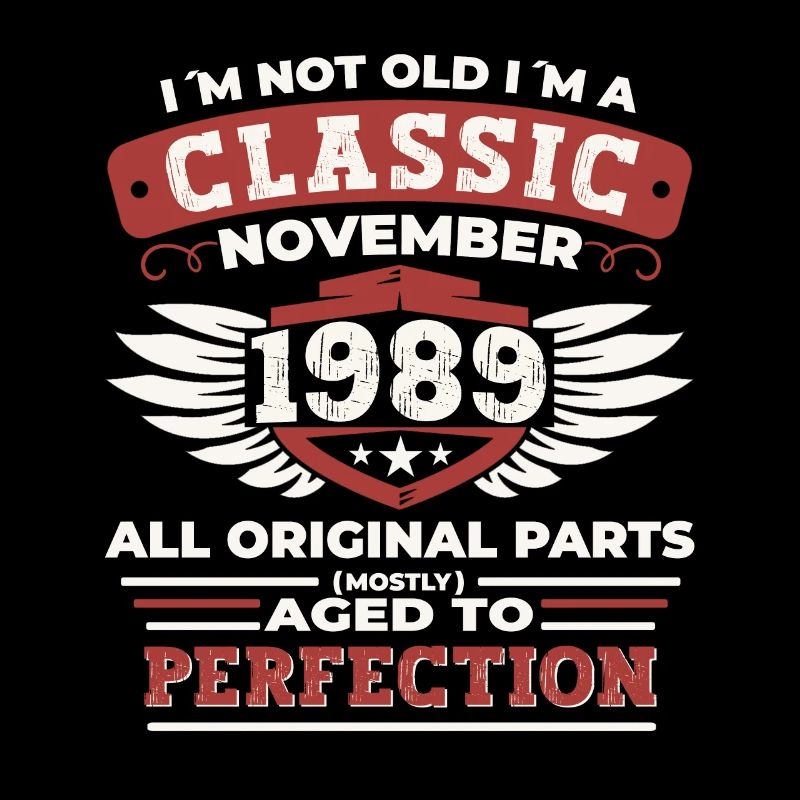 Classic November 1989 - 33rd Birthday Gift
