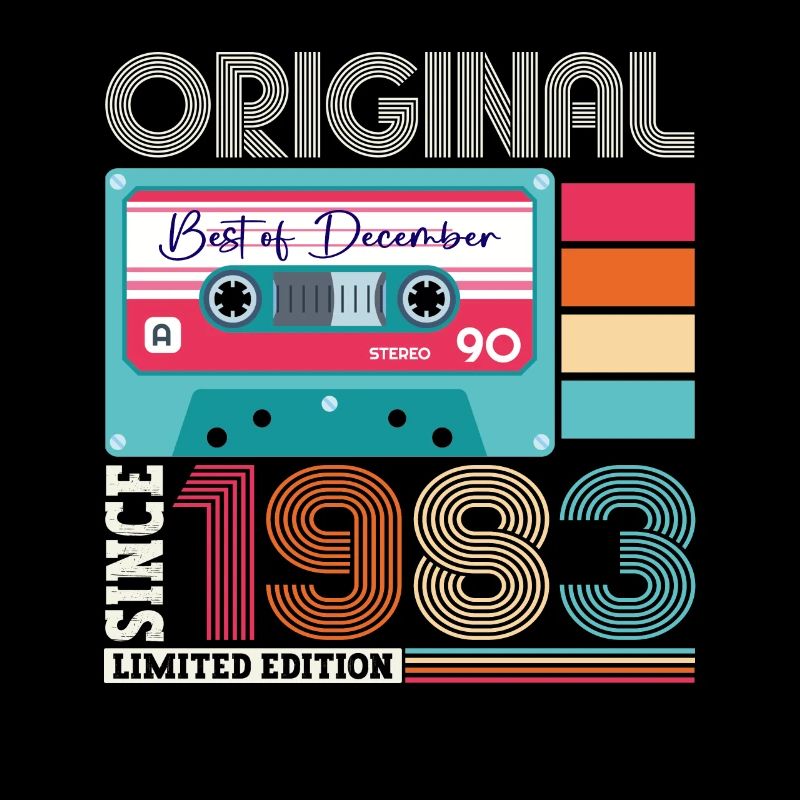 Décembre Né 1983 Cadeau de 39e anniversaire