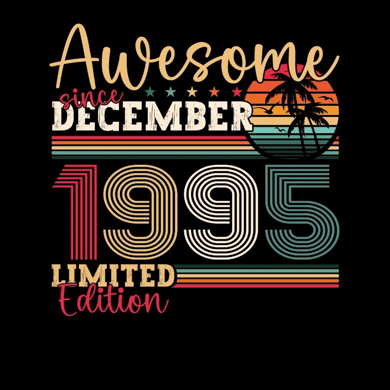 Décembre Né 1995 Cadeau de 27e anniversaire