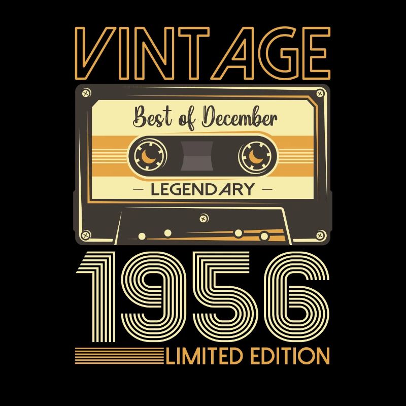 Décembre Né 1956 66e anniversaire cadeau