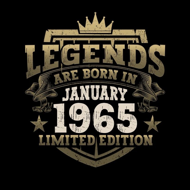 Born 1965 January 58th birthday Gift man
