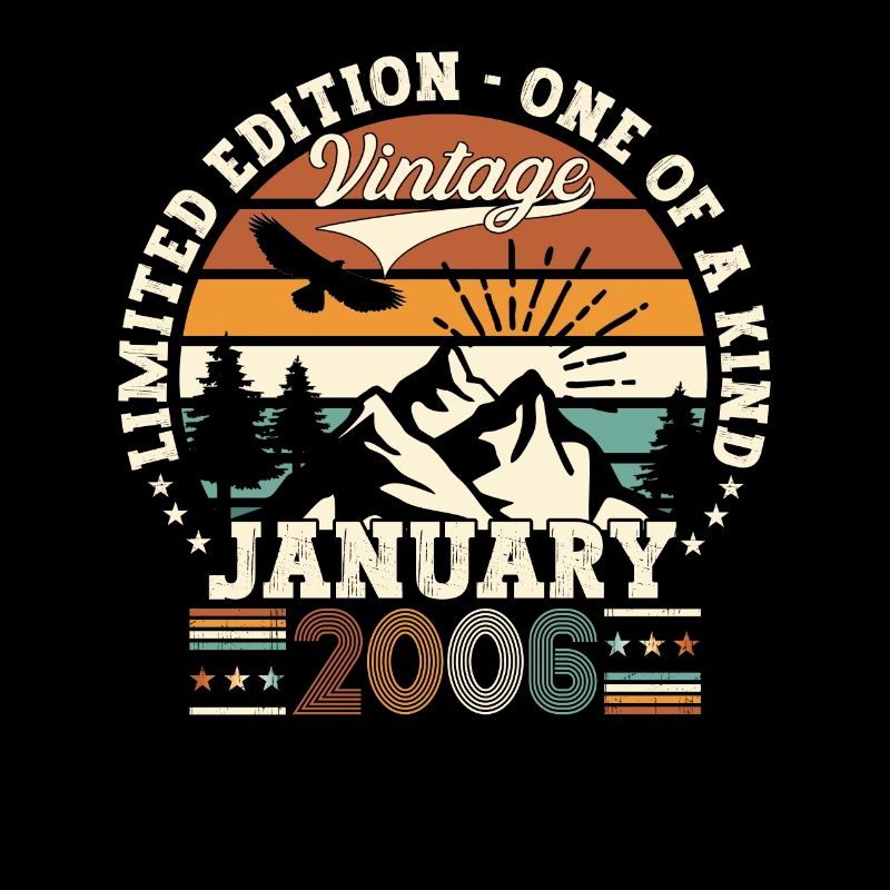 Born 2006 January 17th birthday Gift man