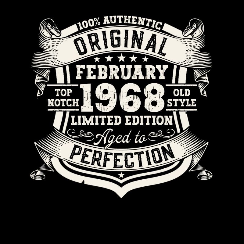 February born 1968 55th birthday gift man