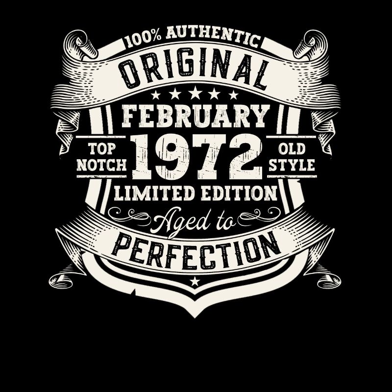 February born 1972 51st birthday gift man