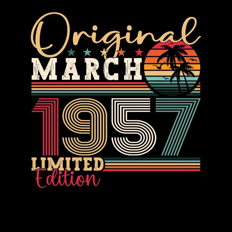 66e anniversaire Mann Original March Né en 1957