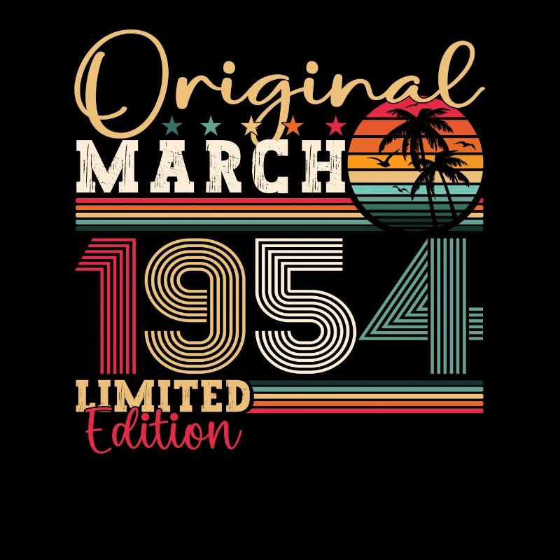 69e anniversaire Mann Original March Né en 1954