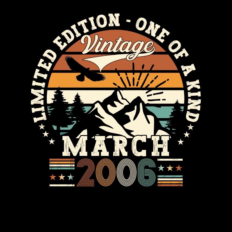 17th birthday man Original March vintage 2006