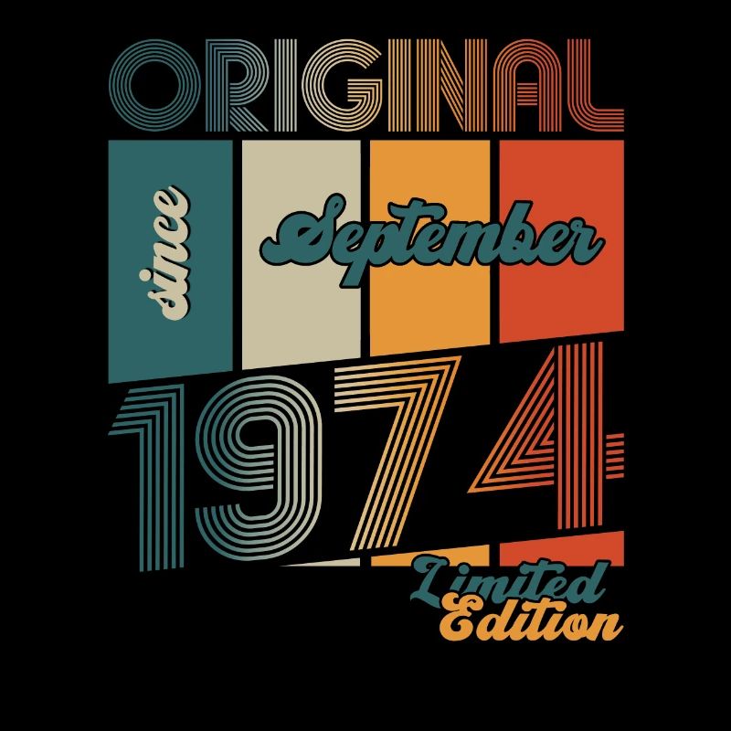 49th Birthday Original September Year 1974