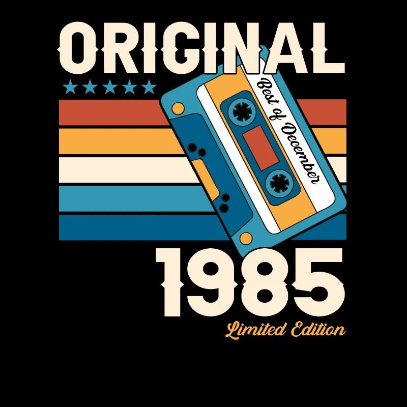 38e anniversaire Cassette décembre Vintage 1985