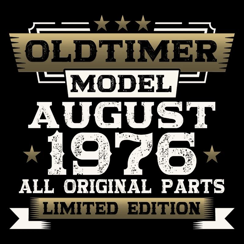 47. Geburtstag Mann Oldtimer August Jahrgang 1976