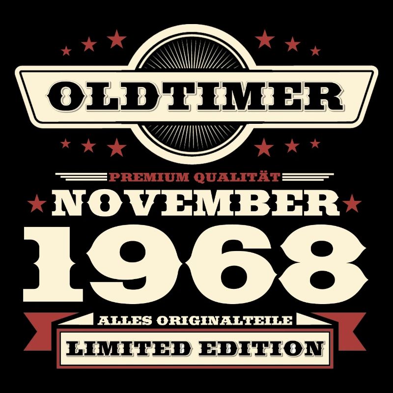 55. Geburtstag Oldtimer November Jahrgang 1968