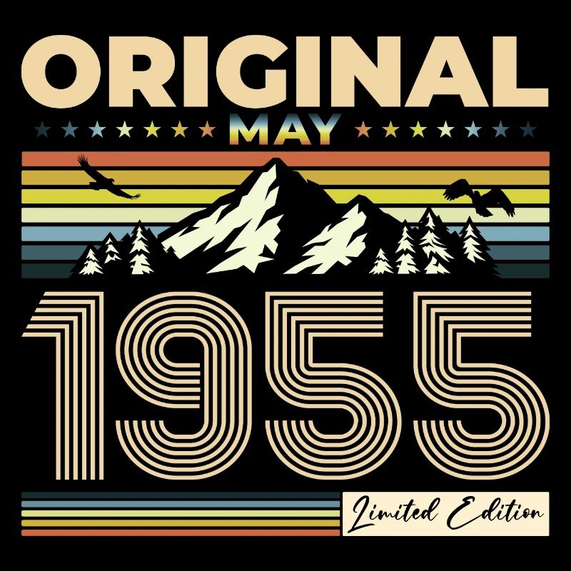 Original Mai 1955 Millésime 1955 Anniversaire 1955