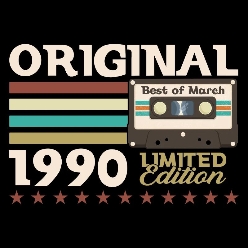 35e anniversaire mari mars 1990 Mixtape Cassette