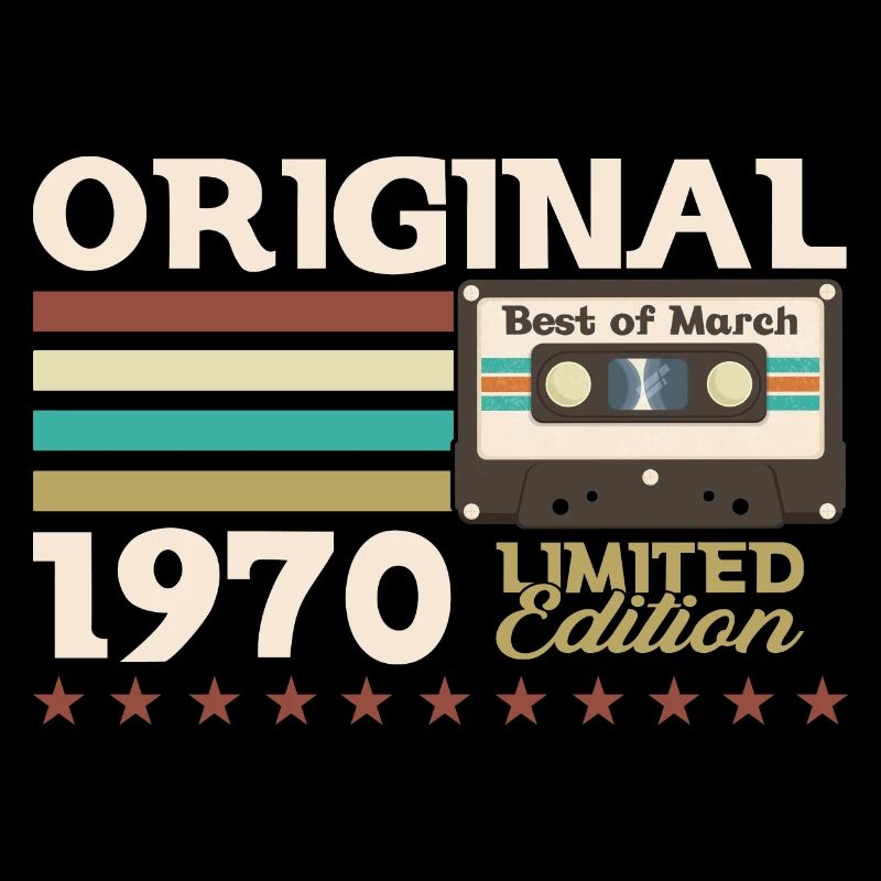 55e anniversaire mari mars 1970 Mixtape Cassette