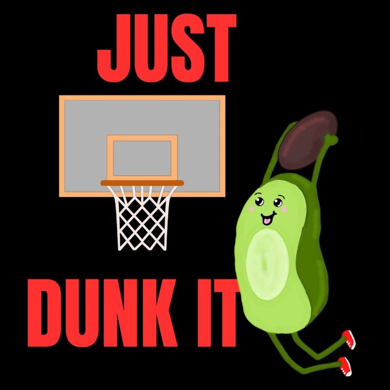 Just Dunk It Basketball Avocado