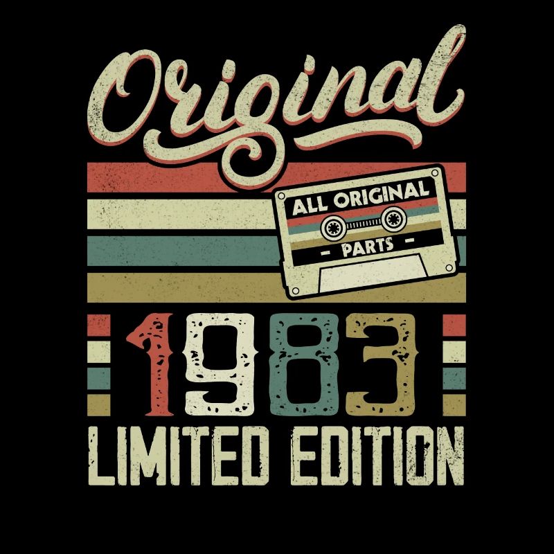 Jahrgang 1983 Retro Geburtstagsgeschenk 1983