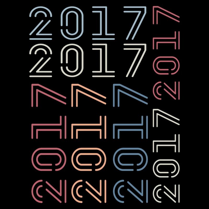 Né en 2017 Cadeau Anniversaire 2017 Retro 2017