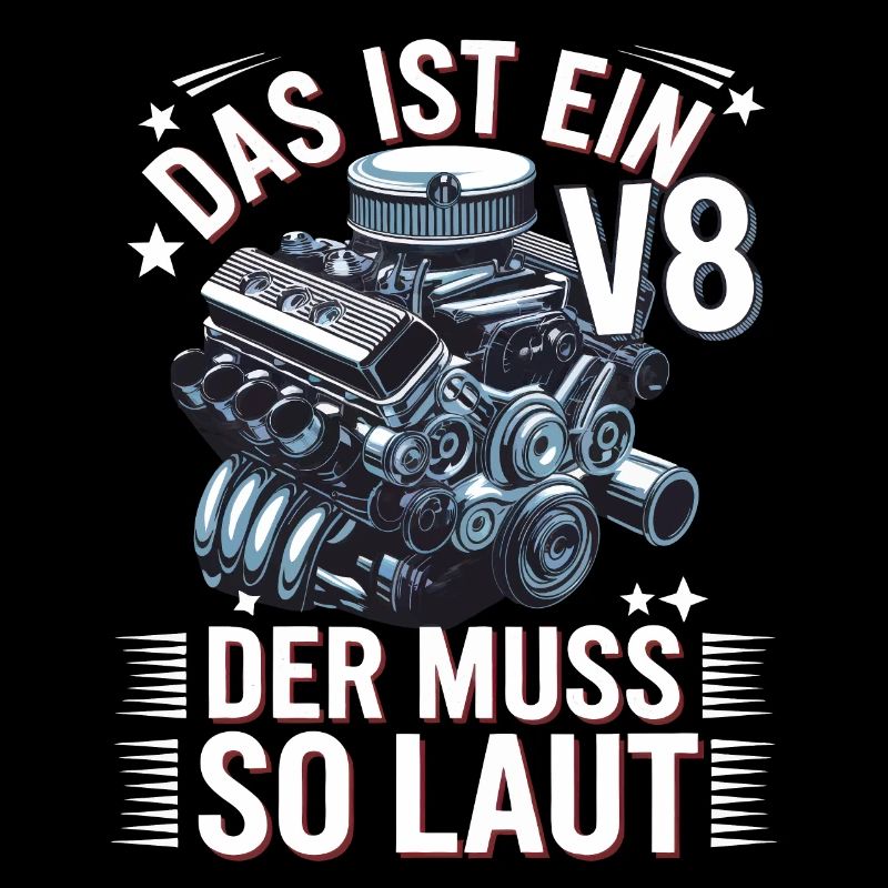 V8 Engine 8 Cylinder Displacement Car Tuning Tuner
