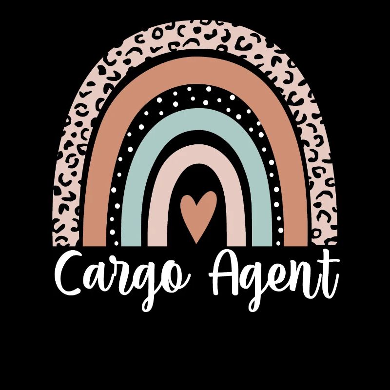 Cargo Agent Rainbow Leopard Funny Cargo Agent