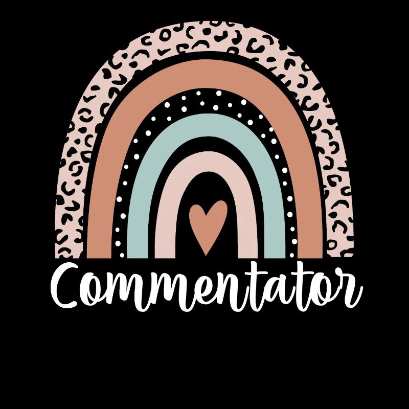 Commentator Rainbow Leopard Funny Commentator