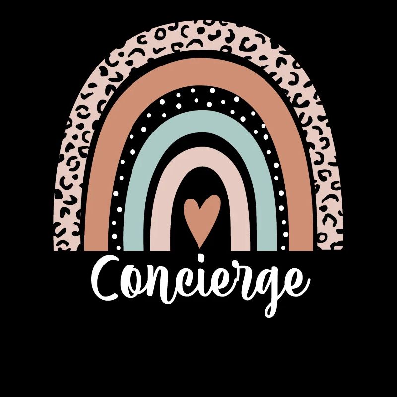 Concierge Rainbow Leopard Funny Concierge