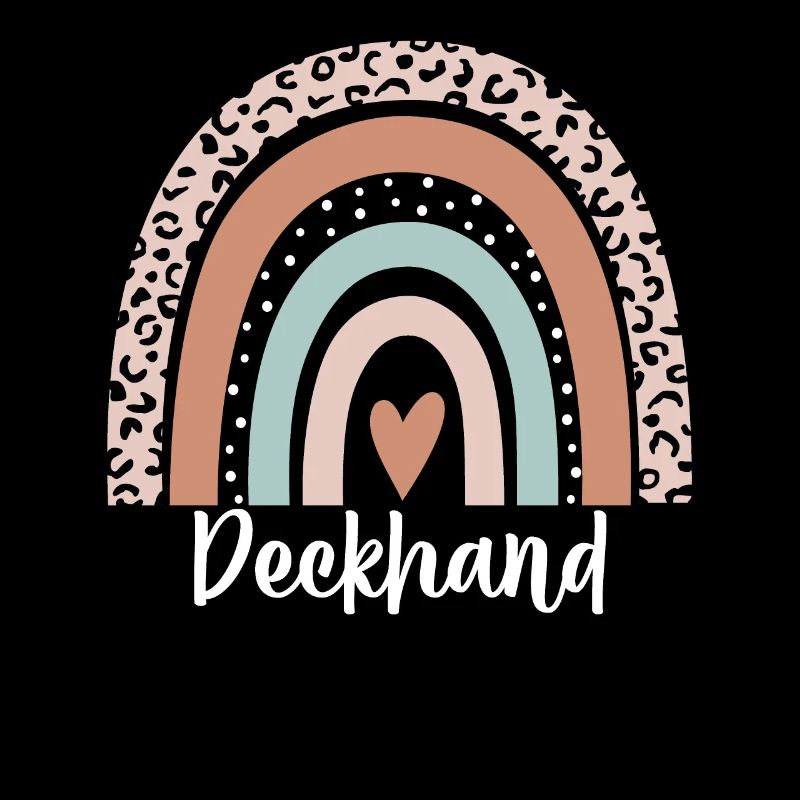 Deckhand Rainbow Leopard Funny Deckhand