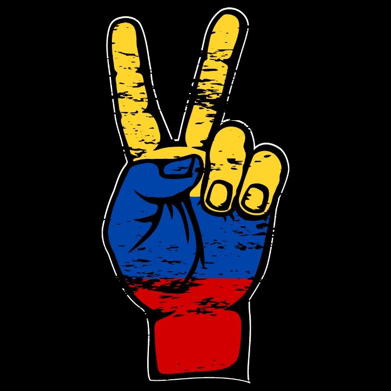 Symbole de paix du drapeau de la Colombie utilisé