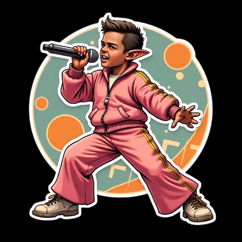 Elf Rapper in Aktion