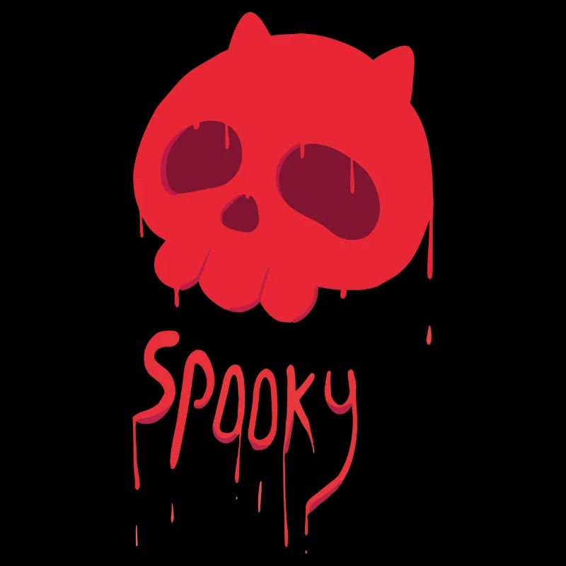 Spooky Red Skull