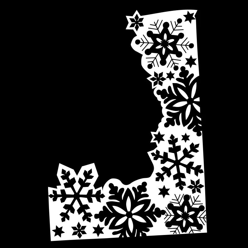 Flocons de neige bleu et blanc