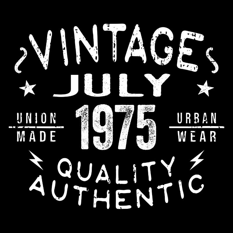 July 1975 Geburtstag im 1975 Geburtstagsgeschenk