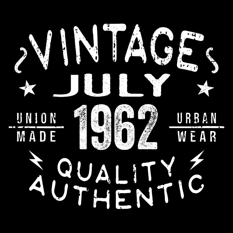 July 1962 Geburtstag im 1962 Geburtstagsgeschenk