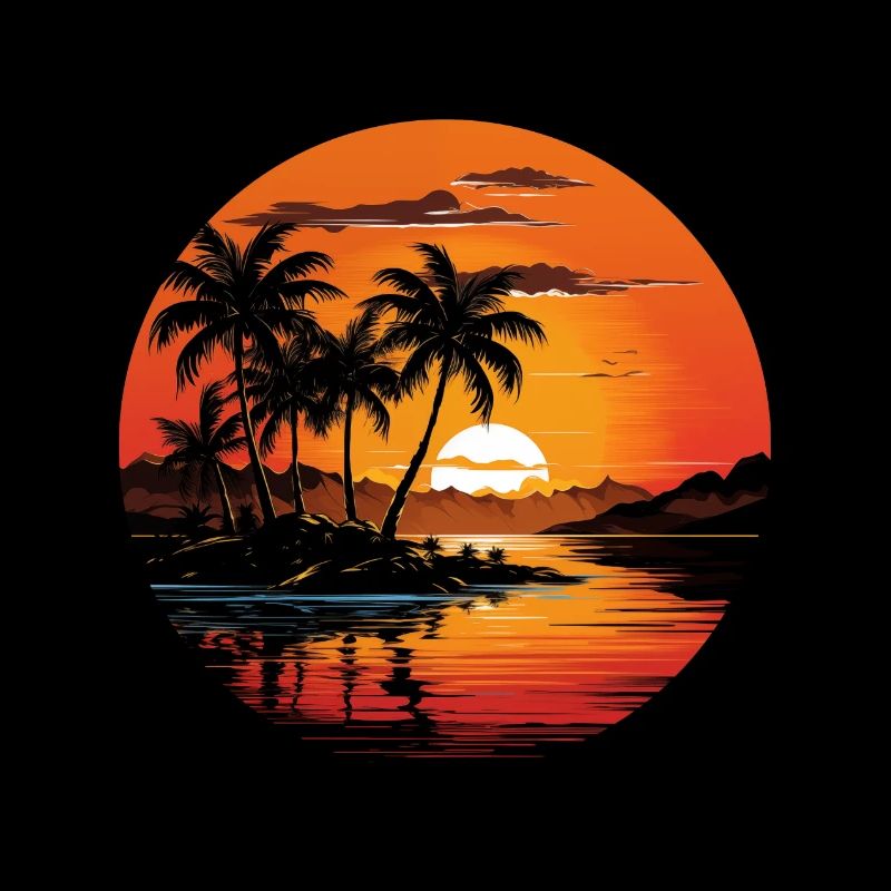 Coucher de soleil tropical