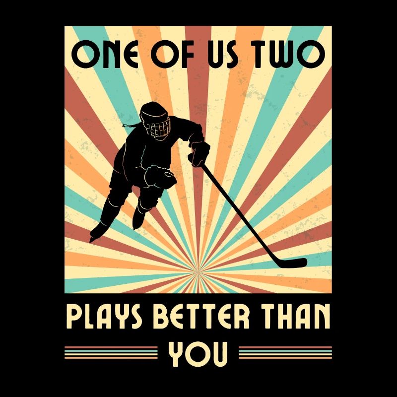 Einer Von Uns Beiden Spielt Besser Eishockey