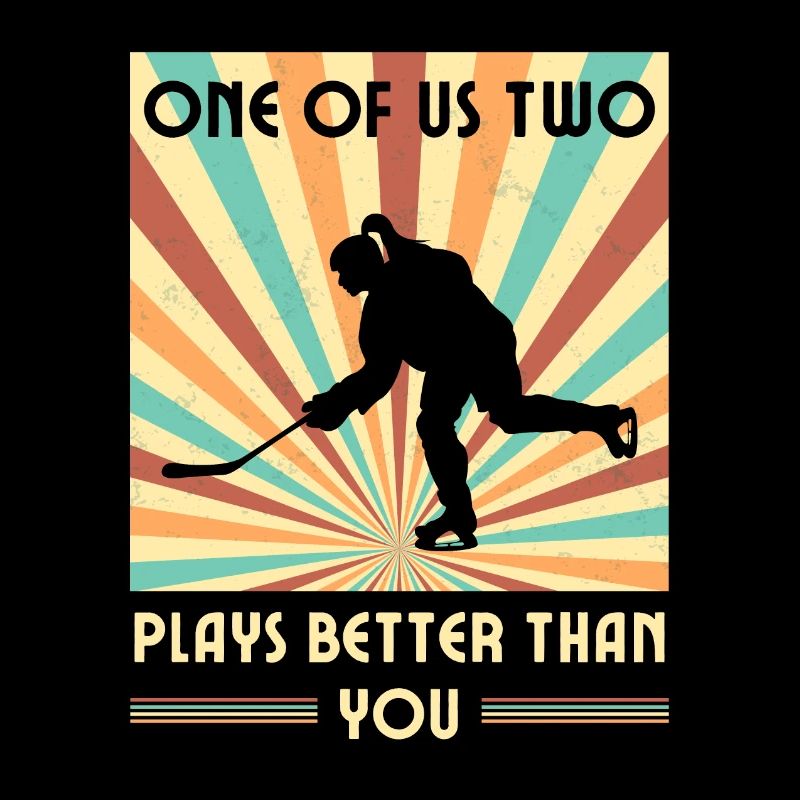 Einer Von Uns Beiden Spielt Besser Eishockey