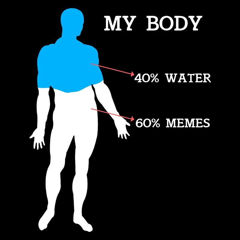 Funny Meme Mon Corps 40% Eau 60% Memes