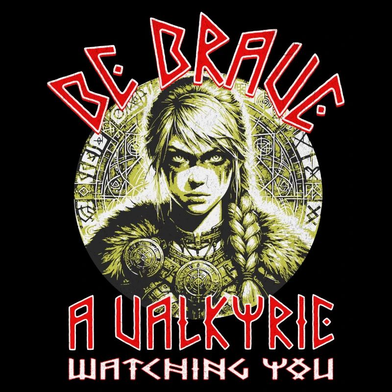 soyez courageux une valkyrie vous regarde