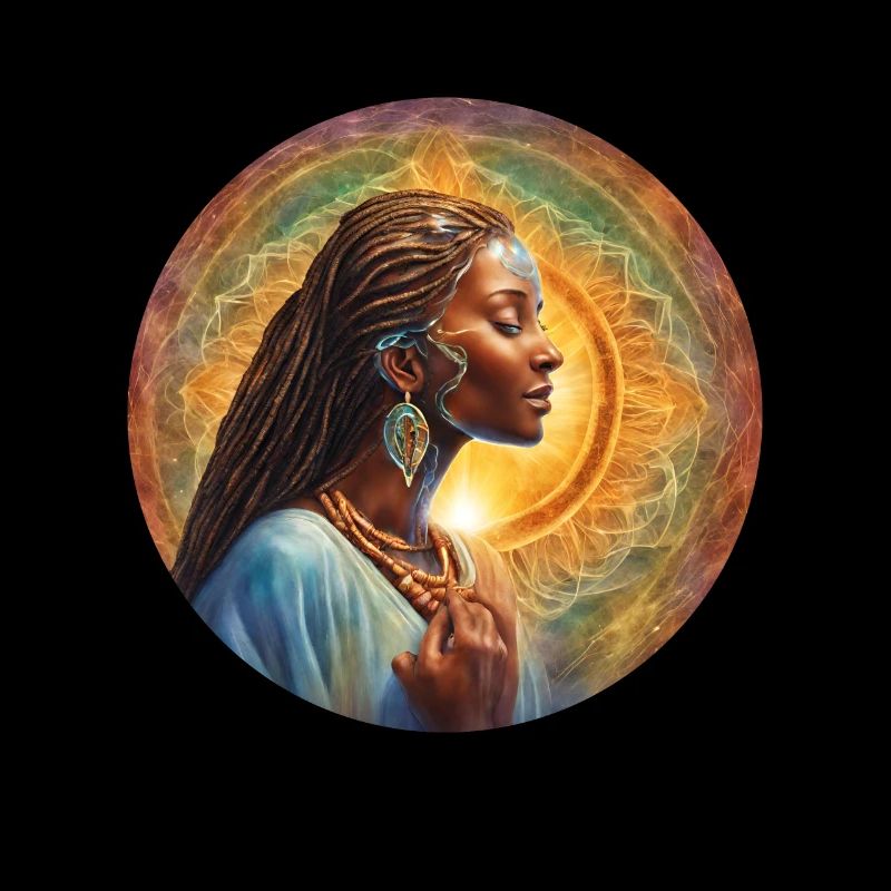 Conception de chaman coloré