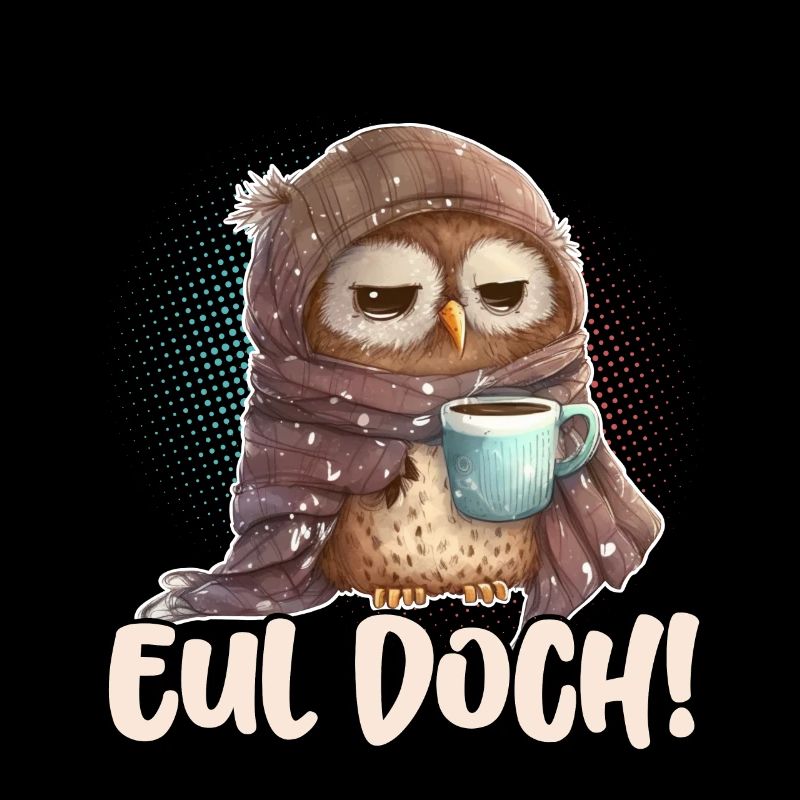 Eul Doch! Eule Lustige Kaffee Sprüche