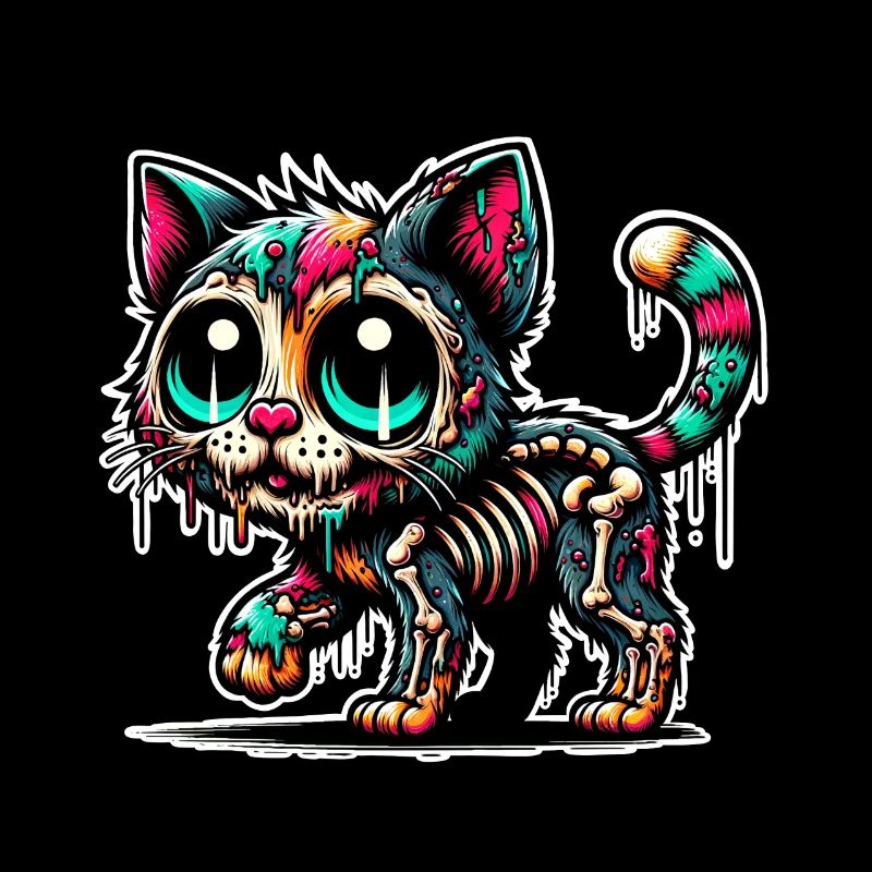 Katze Zombie