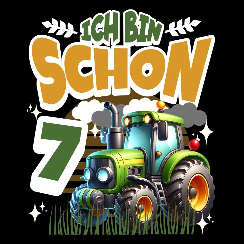 Traktor 7. Geburtstag Kindergeburtstag