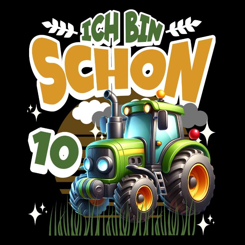 Traktor 10. Geburtstag Kindergeburtstag