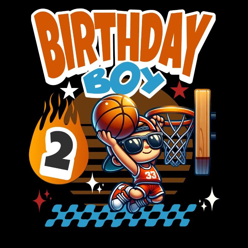 Basketball 2. Geburtstag Kindergeburtstag