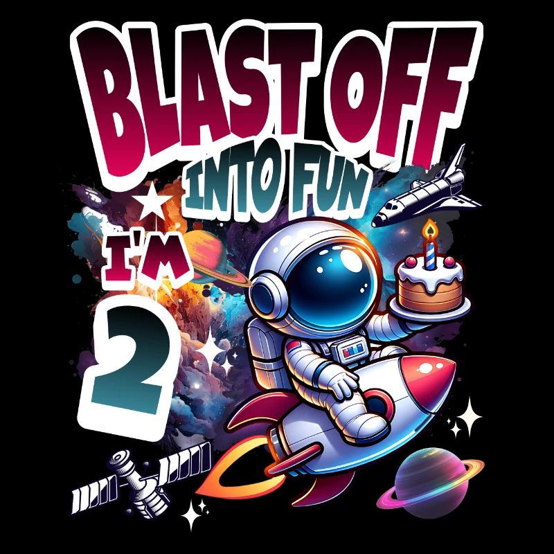 Astronaute 2e anniversaire Espace