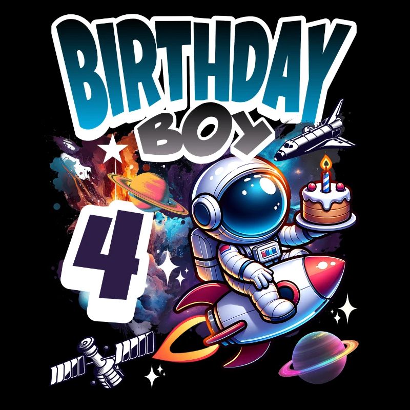 Astronaute 4e anniversaire Espace