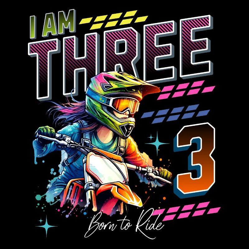 Motocross Mädchen 3. Geburtstag