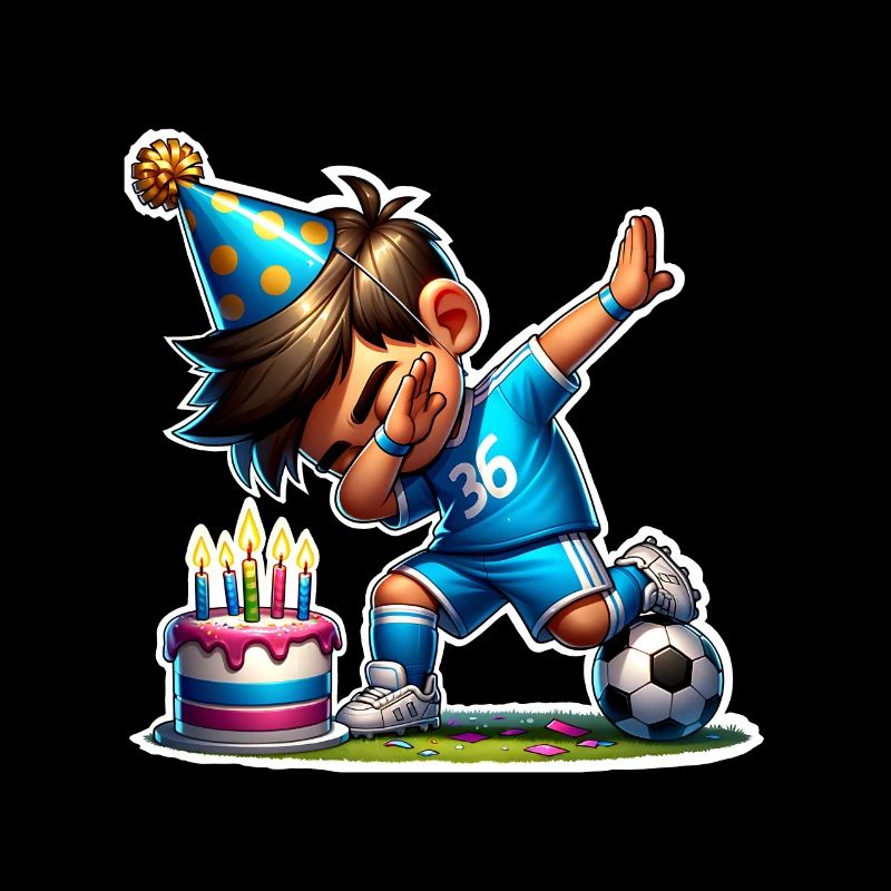 Fußball Dabbing Geburtstag Kinder